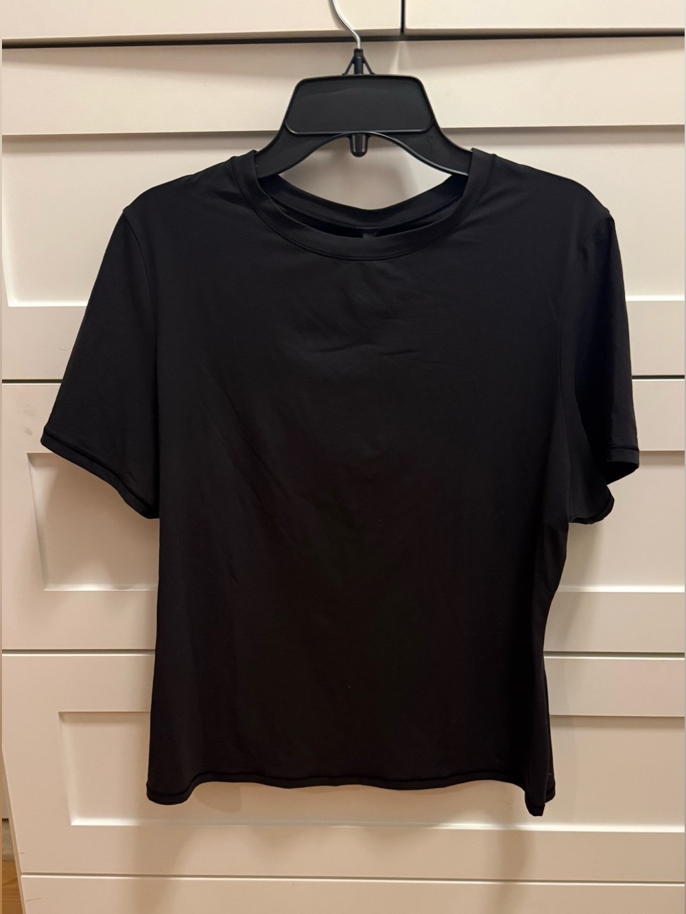 SKIMS Black Short Sleeve Crew Tee